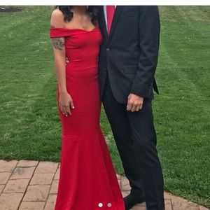 windsor store dress mermaid red small